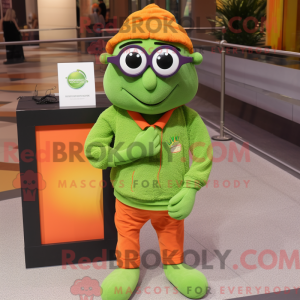 Lime Green Orange mascot...