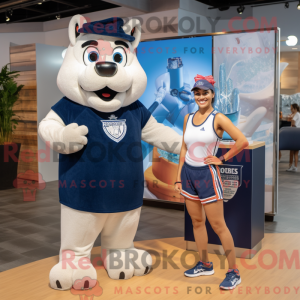 Navy Queen mascot costume...