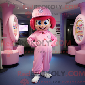 Costume mascotte de Pink...