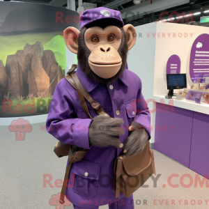 Lilla chimpanse maskot...