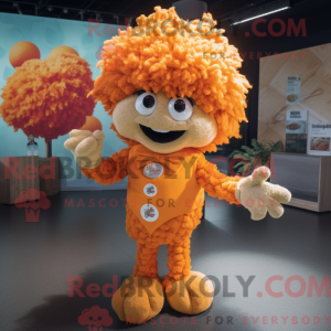 Orange blomkål maskot...