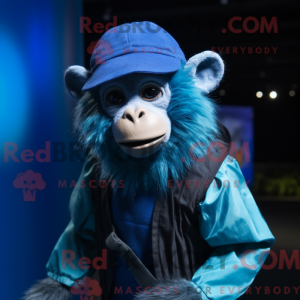 Blue Capuchin Monkey mascot...