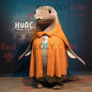 Rust Humpback Whale mascot...