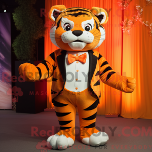 Orange Tiger mascot costume...