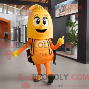 Orange Baa mascot costume...