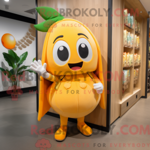 Orange Baa mascot costume...