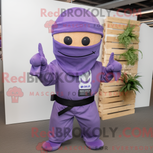 Lavendel Ninja maskot...