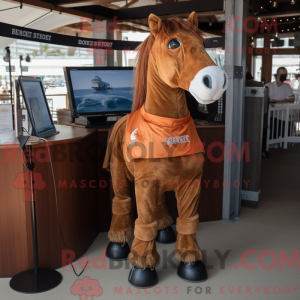 Rust Mare mascot costume...