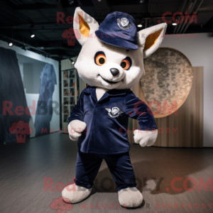 Navy Fox mascottekostuum...