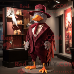 Maroon Pheasant mascot...