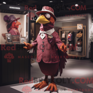 Maroon Pheasant mascot...