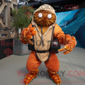 Rust Hermit Crab mascot...