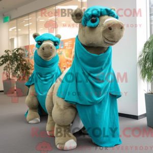 Turquoise Camel mascot...
