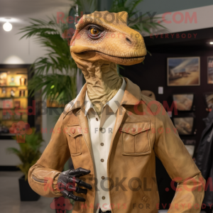 Tan Deinonychus maskot...