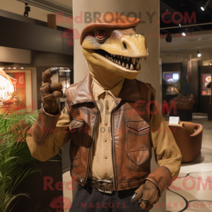 Tan Deinonychus maskot...