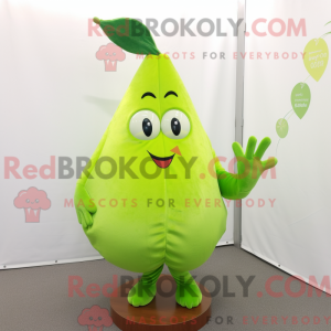 Lime Green Pear mascot...