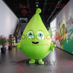 Lime Green Pear mascot...