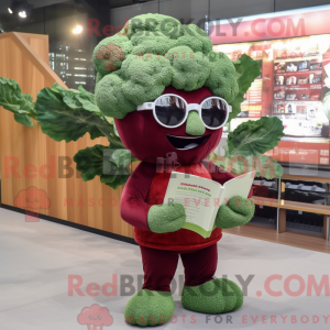 Maroon Broccoli mascot...
