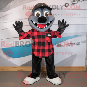 Sort Barracuda maskot...