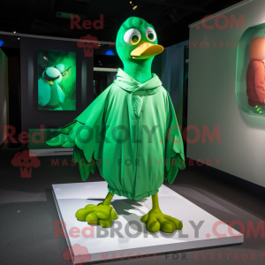 Green Dove maskot kostume...