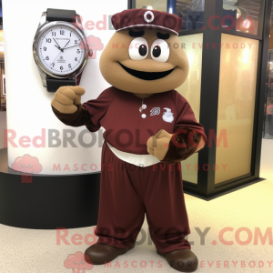 Brown Baseball Ball mascot...