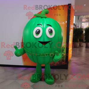 Green Pumpkin mascot...