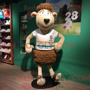 Brown Sheep mascot costume...