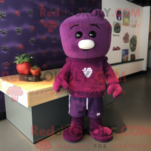 Purple Raspberry mascot...