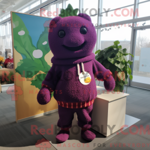 Lilla hindbær maskot...