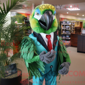 Forest Green Macaw mascot...