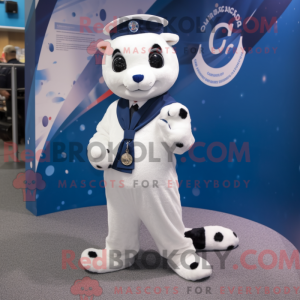 Navy Ermine mascot costume...