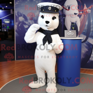 Navy Ermine mascot costume...