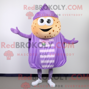 Lavender Hamburger mascot...