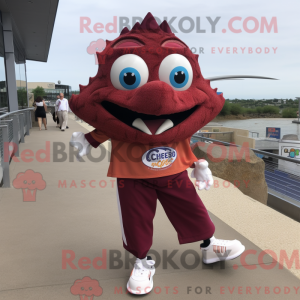 Postava maskota Maroon Fish...