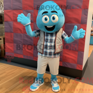 Cyan Basketball Ball mascot...