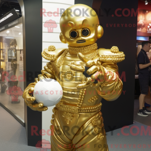Gold Commando mascot...