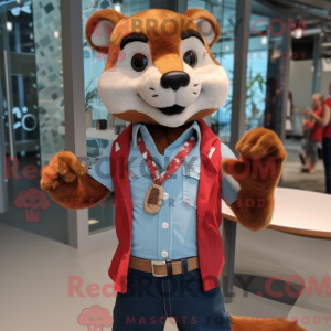 Maskottchenkostüm Rotes...