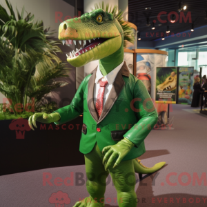 Green Spinosaurus mascot...