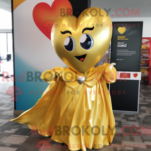 Gold Heart maskot...