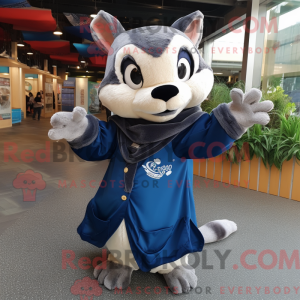 Navy Flying Squirrel mascot...