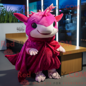 Magenta Axolotls mascot...