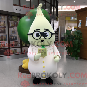Cream Pear maskotdraktfigur...