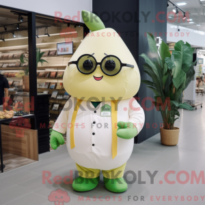 Cream Pear mascot costume...