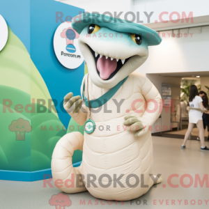 Cream Titanoboa mascot...