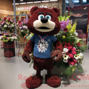 Maroon Bouquet Of Flowers...