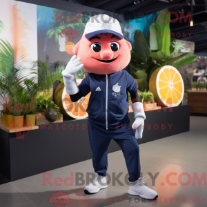 Navy Grapefruit mascot...