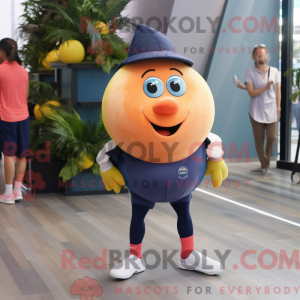 Navy Grapefruit mascot...