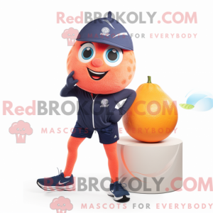 Navy Grapefruit mascot...