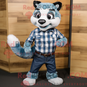Sky Blue Skunk mascot...