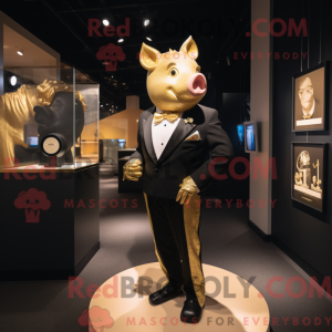 Disfraz de mascota Gold Sow...